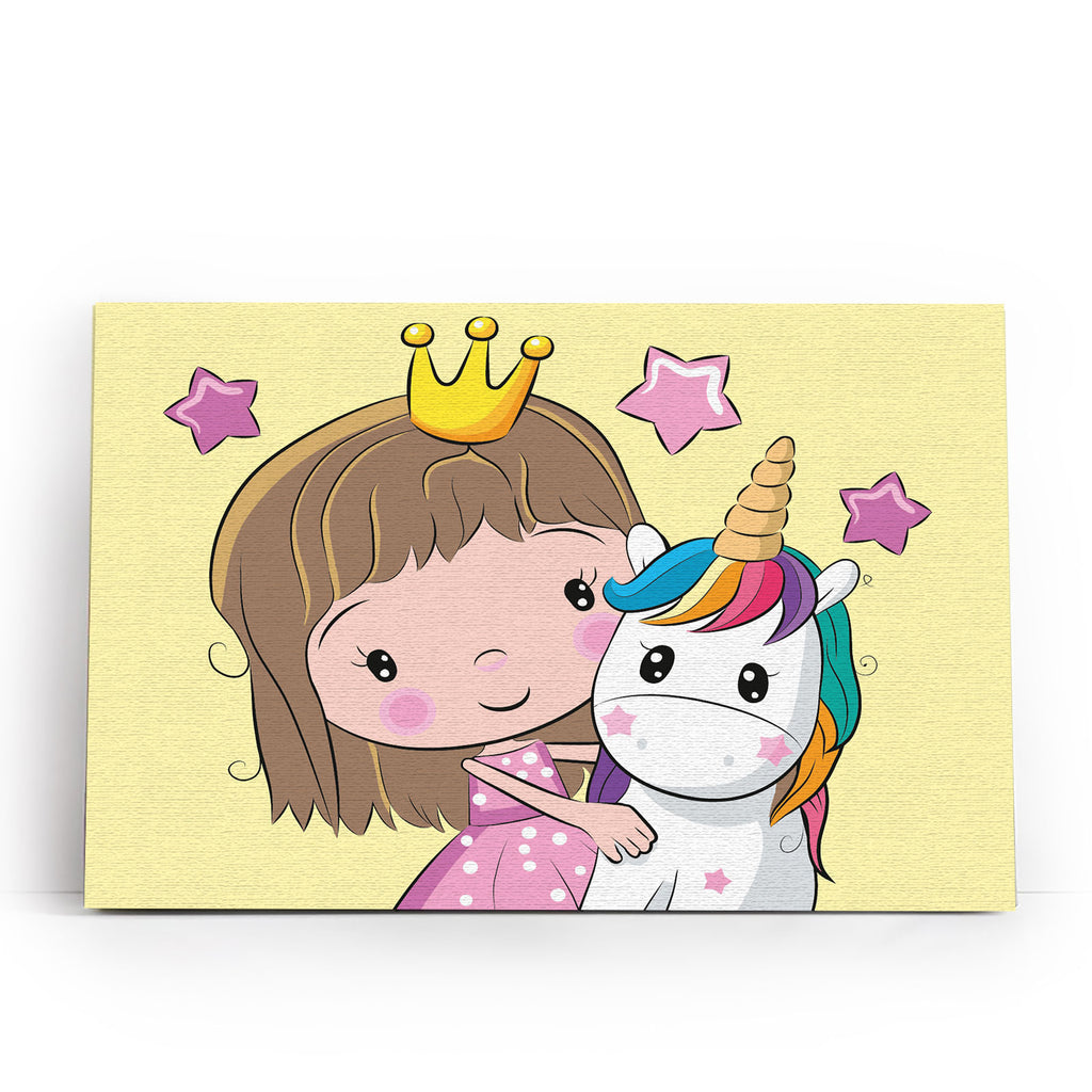 Princess with a Small  Unicorn