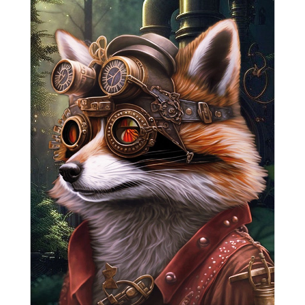 Steampunk racoon