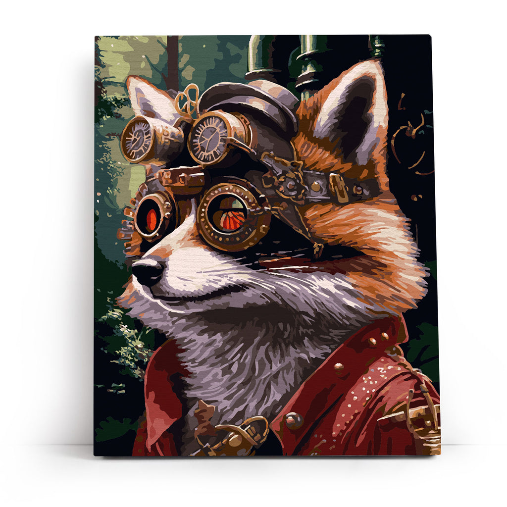 Steampunk racoon