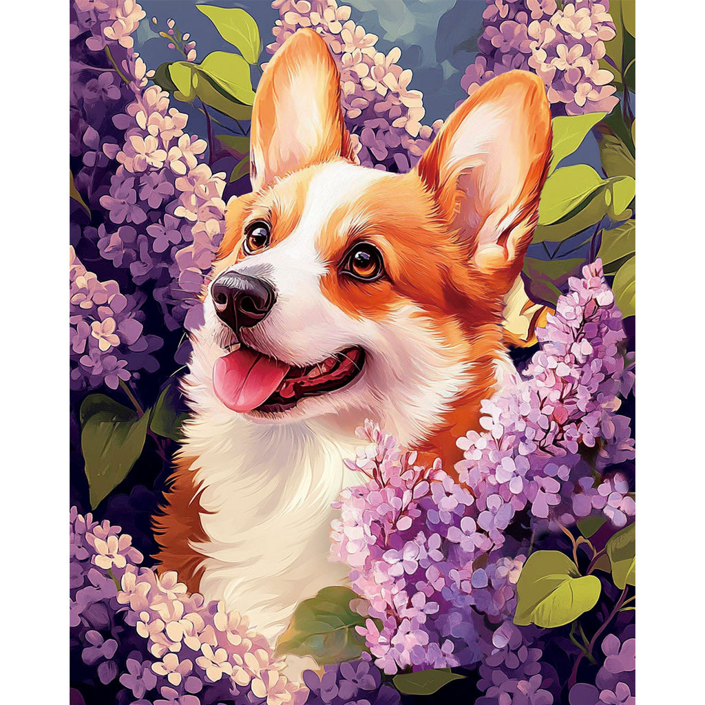 Springtime Corgi