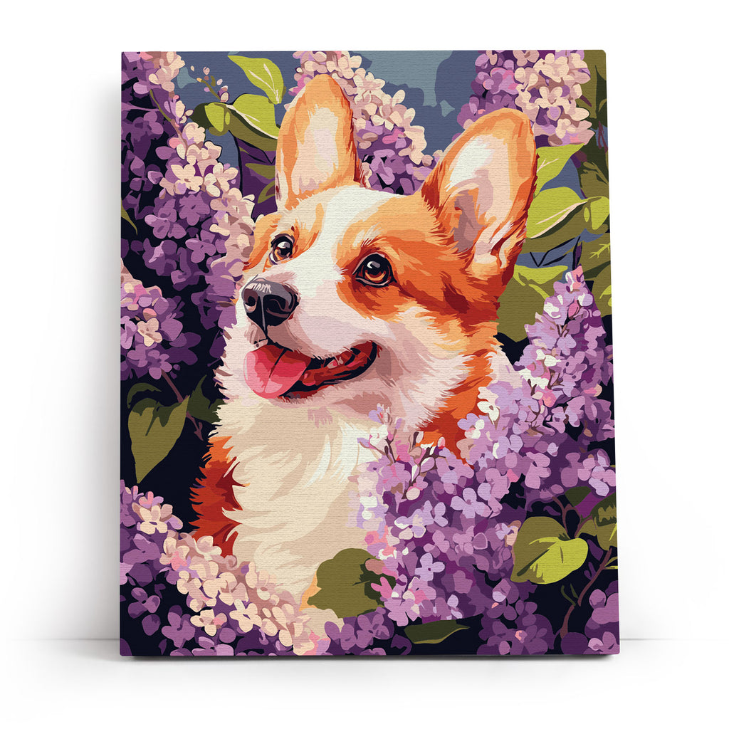 Springtime Corgi