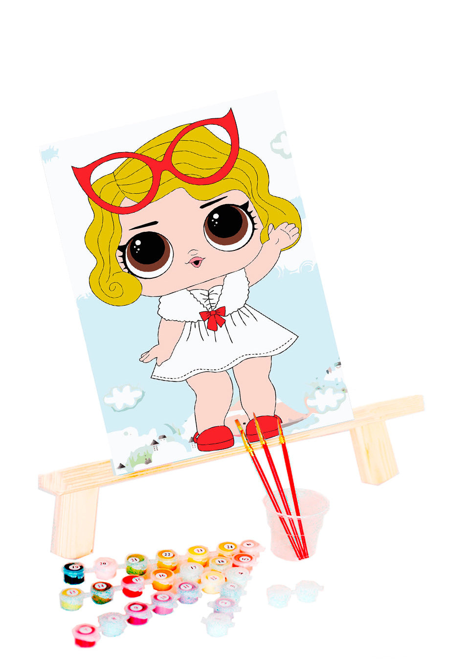 Little Girl with Glasses